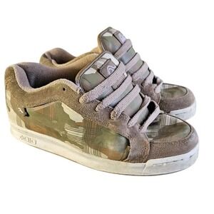 VTG Y2K Adio Chunky Skate Shoes Size 6.5 Mens Brown Beige